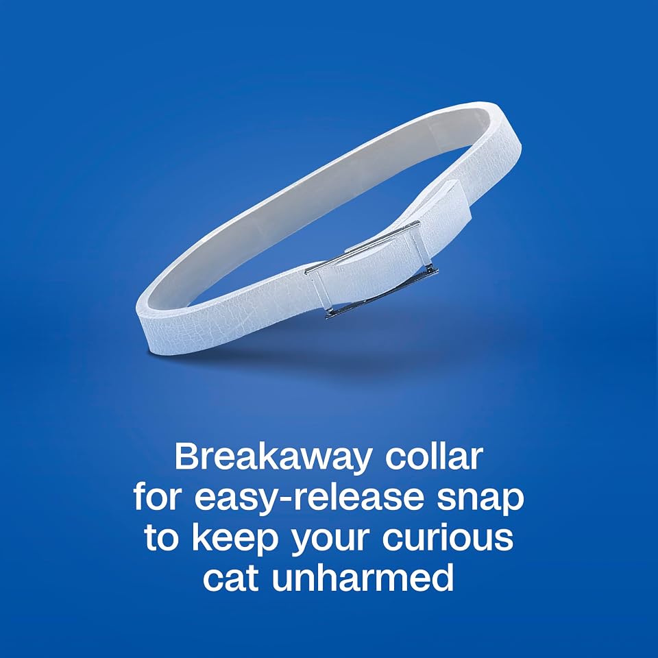 ADAMS Plus Flea & Tick Collar for Cats, Adjustable, 2 Count | Flea and tick prevention for cats, breakaway collar, water-resistant, up to 7 months