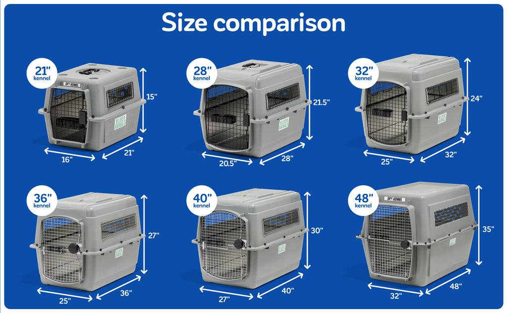Petmate Sky Kennel for Air Travel, 28in Dog Crate for Pets 15 to 30lbs