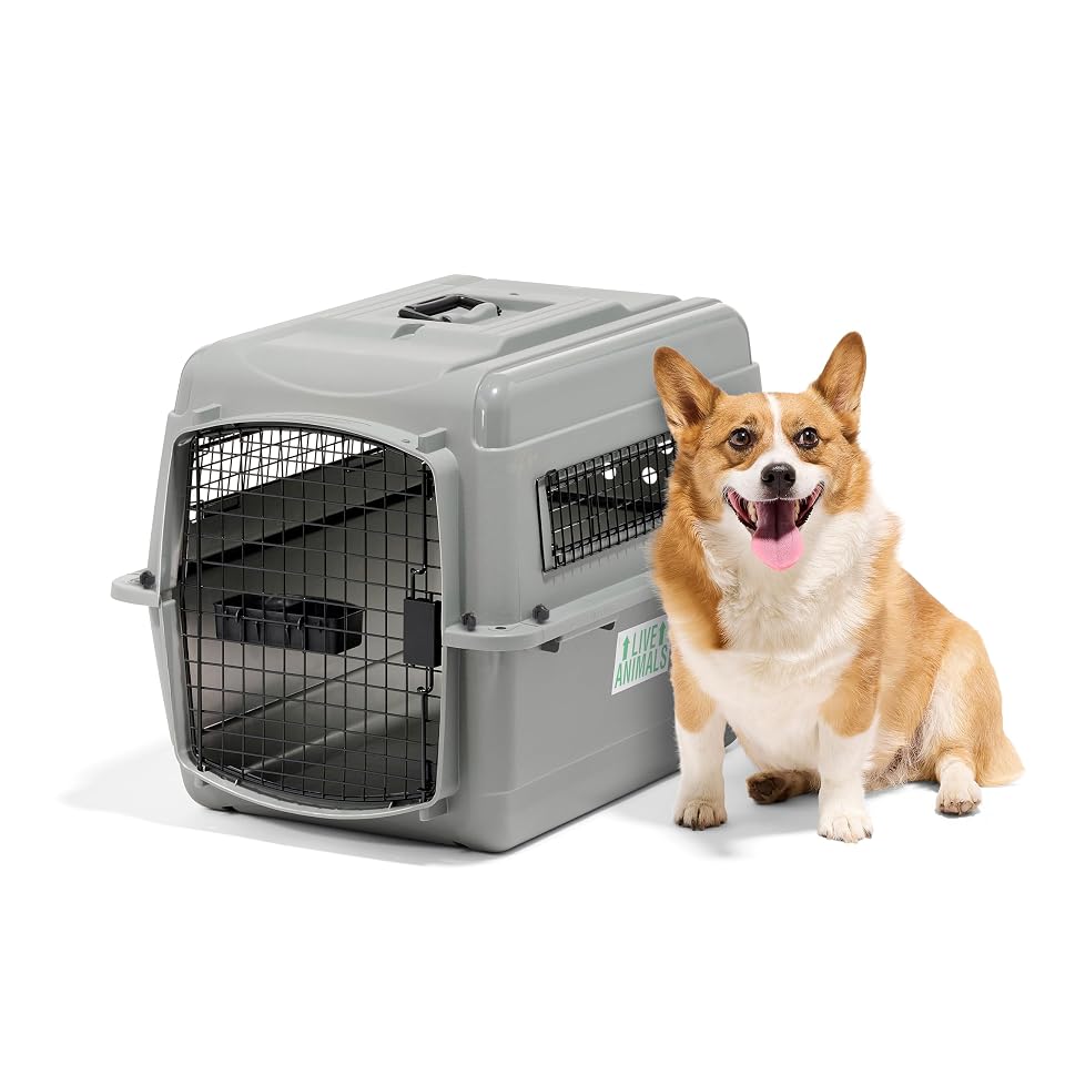 Petmate Sky Kennel for Air Travel, 28in Dog Crate for Pets 15 to 30lbs