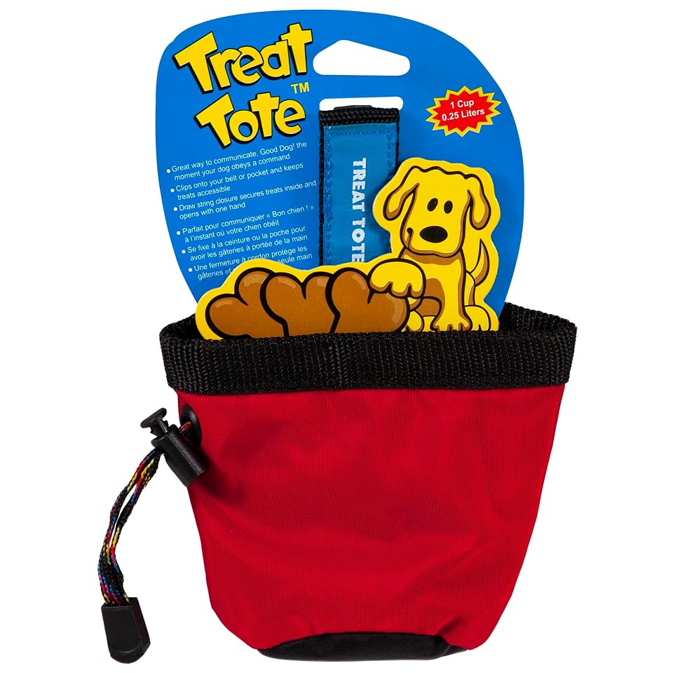 Chuckit! Treat Tote Dog Treat Pouch for Puppy Training, 1 Cup