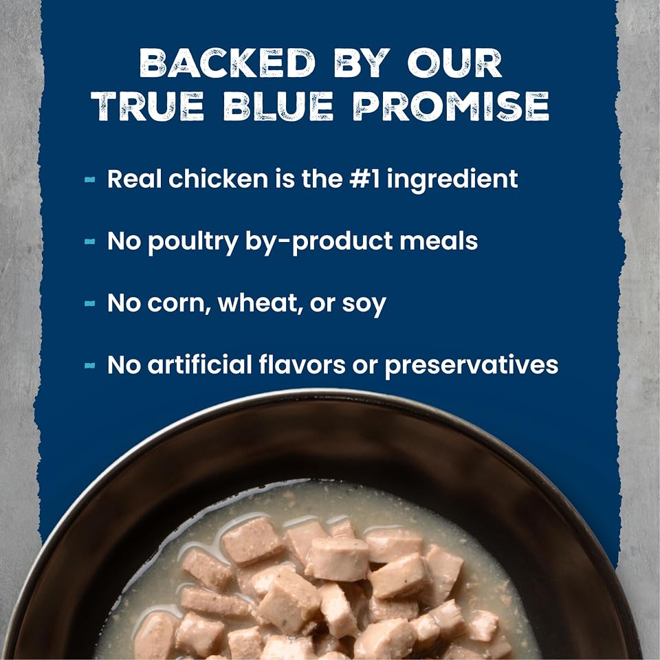 Blue Buffalo Wilderness Chicken & Salmon Wet Cat Food, 3 oz, 24 ct | Wild Delights Meaty Morsels in Tasty Gravy, High Protein & Grain-Free Recipe, Made with Natural Ingredients