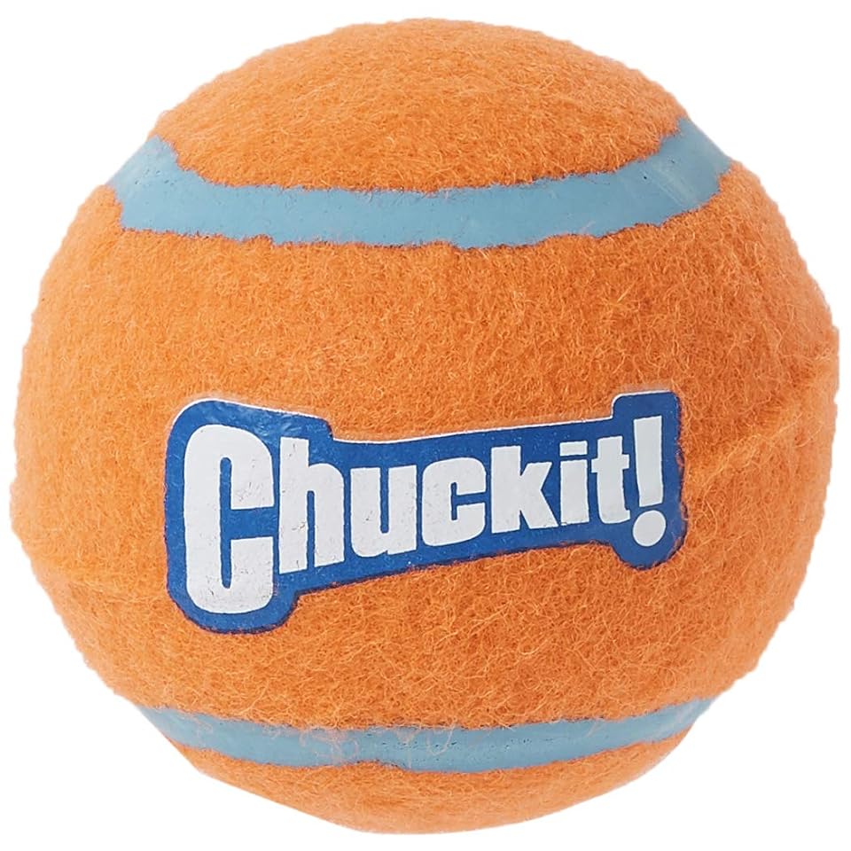 Chuckit! Dog Tennis Ball Toy, Medium 2.5in, 4 Pack, for 20-60lbs Dogs | Made for Dogs Weighing 0 to 100 Pounds 