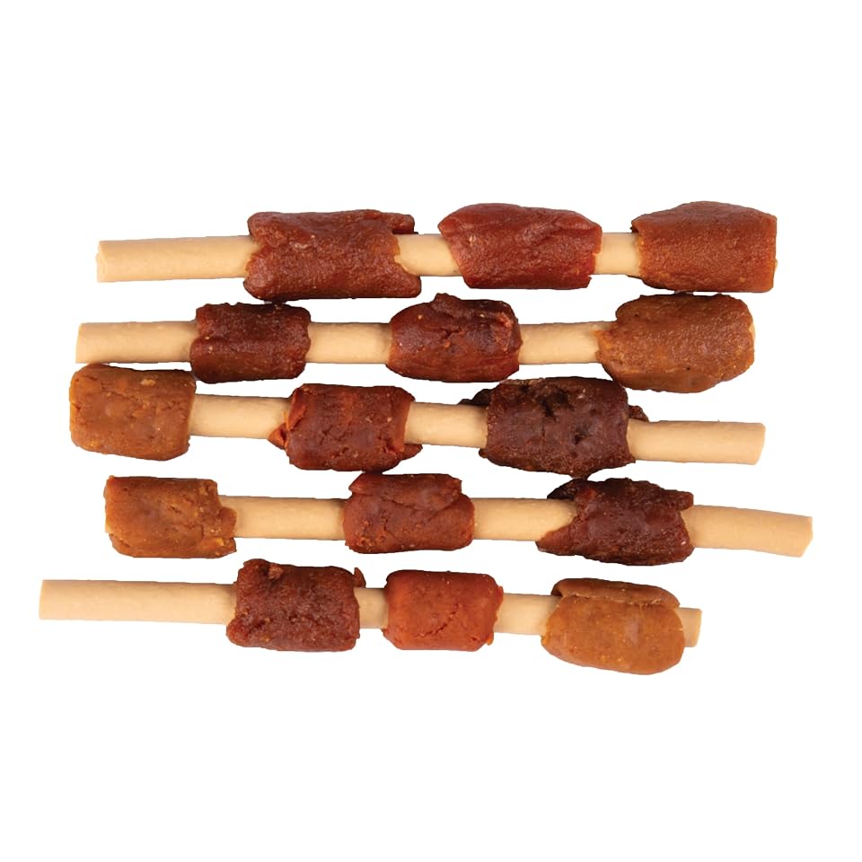 DreamBone Kabobz Rawhide-Free Dog Treats With Real Protein, 18 Count | Daily Chew, Digests Safely and Completely, Made With Real Chicken, Duck, Pork and Veggies, For Adult Dogs