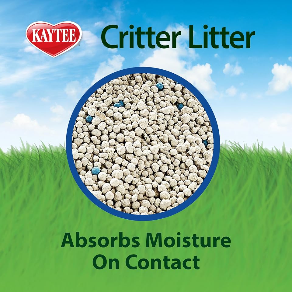 Kaytee Premium Potty Training Critter Litter for Rabbits & Ferrets, 8 lb | Cleaner cages. Bunny litter for potty training. 99% dust free, absorbs 10x, rat litter