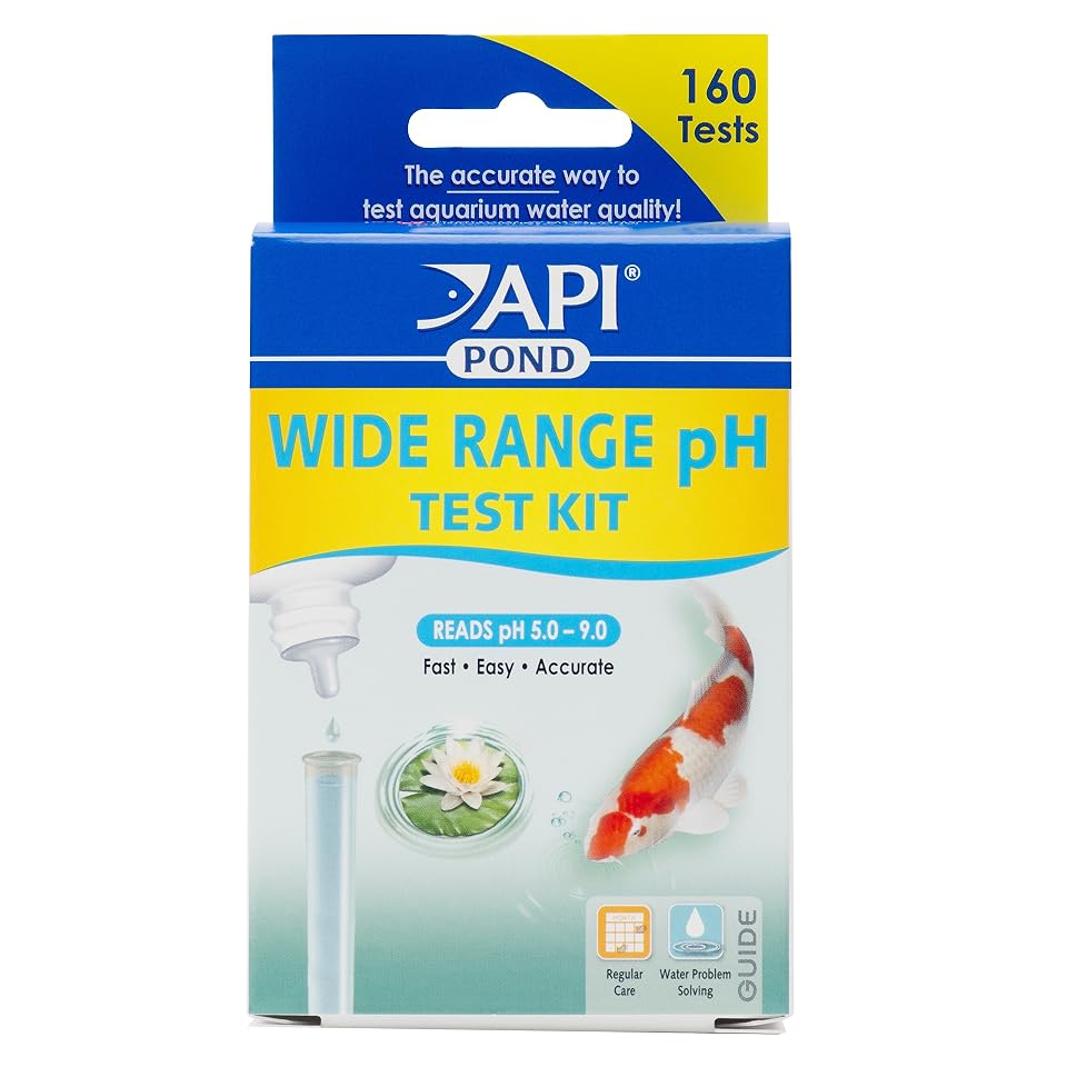 API POND WIDE RANGE pH TEST KIT 160-Test Pond Water Test Kit