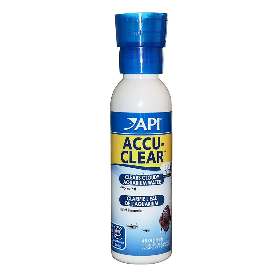 API ACCU-CLEAR Freshwater Aquarium Water Clarifier 4-Ounce Bottle 
