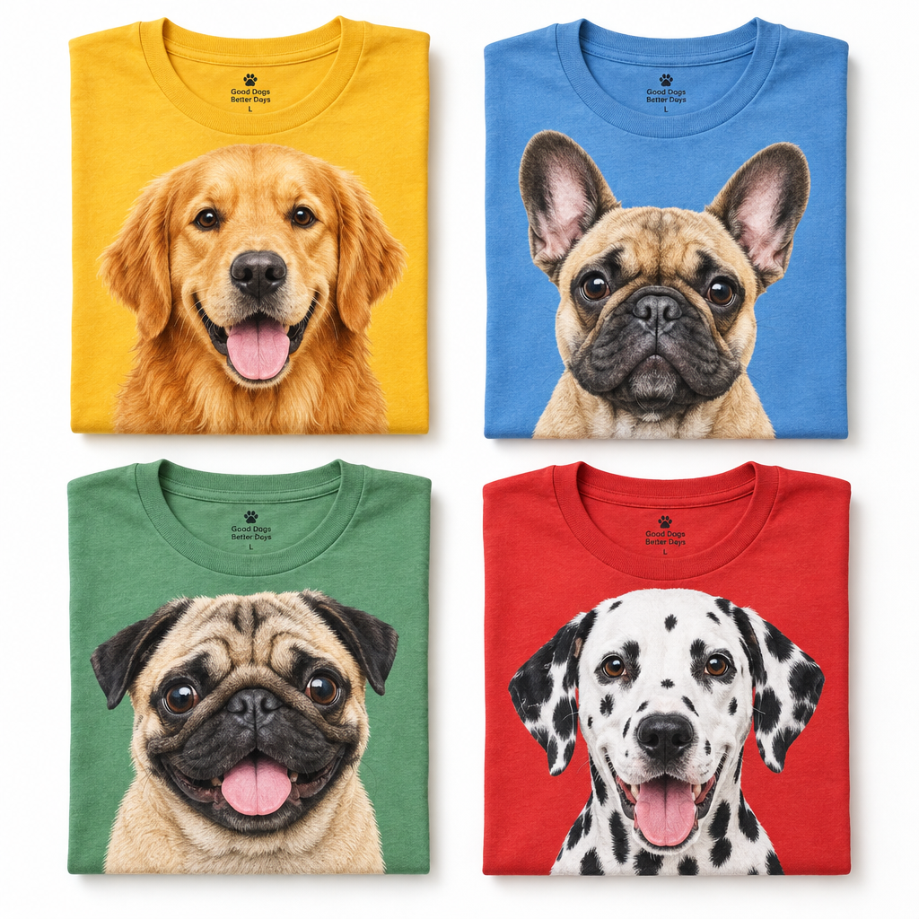 Cotton T-shirt with my Dog's Face